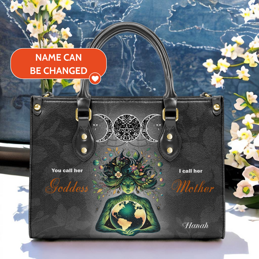 Mother Earth 02 - Personalized Leather Handbag