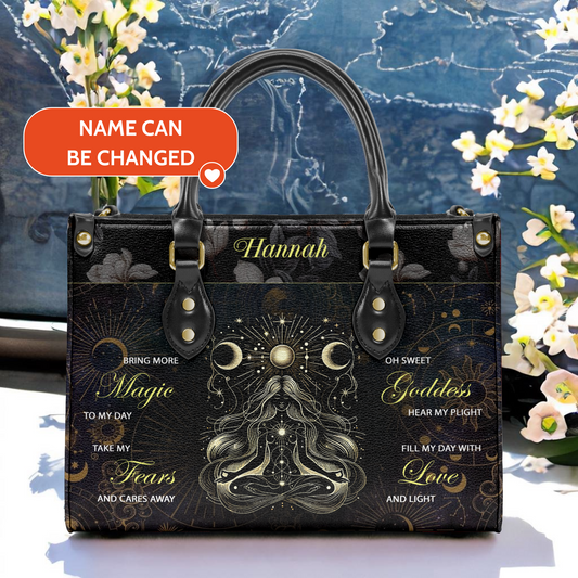 Bring More Magic To My Day 01 - Personalized Leather Handbag