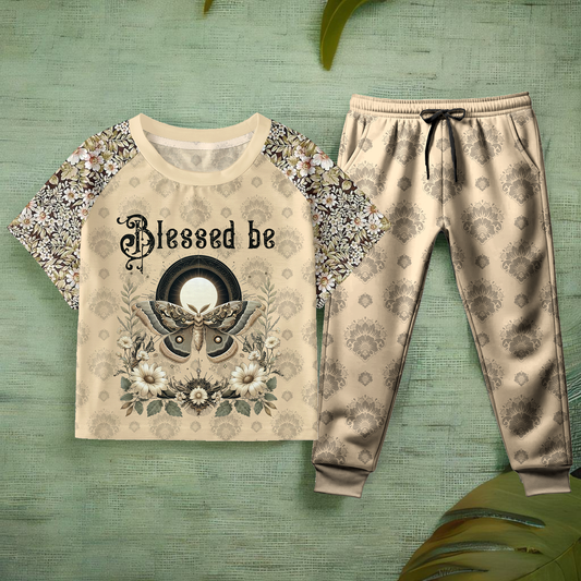Blessed Be T-Shrit Pajamas Set - BLB01