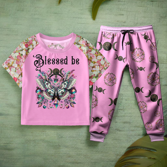 Blessed Be T-Shrit Pajamas Set - BLB02
